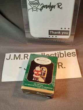 Jolly Old Santa 1997 Miniature Hallmark Keepsake Christmas Ornament with Box